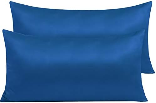NTBAY King Satin Pillowcases, Royal Blue by NTBAY
