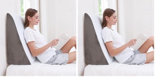 Sasttie Wedge Pillow, 12 Inch Memory Foam Bed Wedge Pillow by SASTTIE