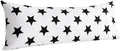 NTBAY Body Star Pillowcase, 1800 Thread Brushed Microfiber Black and White Star by NTBAY