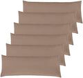 Elegant Comfort 6-PACK Solid Pillowcases 1500 Premium Hotel Quality Microfiber by ELEGANTCOMFORT