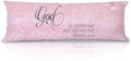 God is Within Her She Will Not Fall Christian 20x54 Body Pillow Cover, by Unknown
