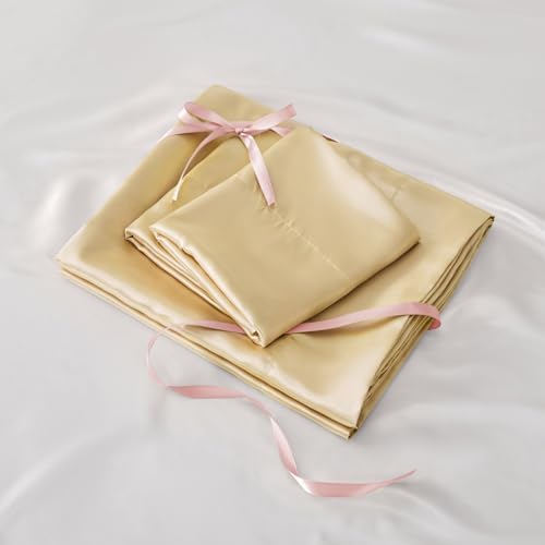 BEDELITE Satin Sheets Queen Size Bed Set, 4 Pieces - Image 6