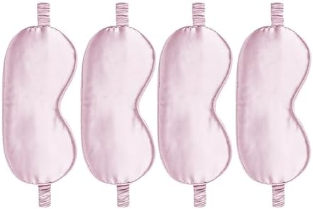 4PACK Sleep Masks Satin Eye Mask Silk Eyes Cover Silky Blindfold Blackout by WJingYiJia