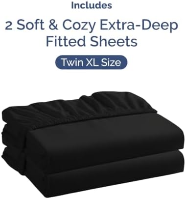 CGK Linens 2 Pack Extra Deep Twin XL Fitted Sheets - Image 4