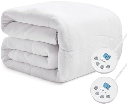 Heated Quilted Wave Mattress Pad, King Size Dual Control, Soft Bed Warmer by Unknown