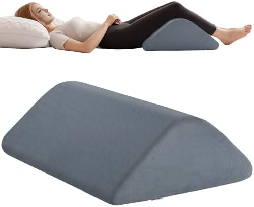 Knee Wedge Pillow for Post-Surgery Recovery-Leg Elevation Support for Sleep by Ganondorf