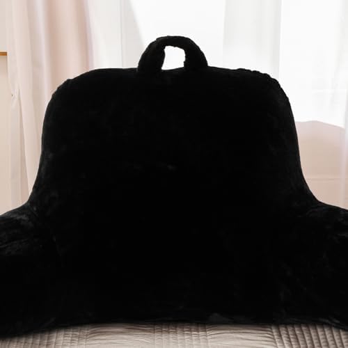 A Nice Night Black Reading Pillow, 18.5" Bed Wedge Pillows - Image 5