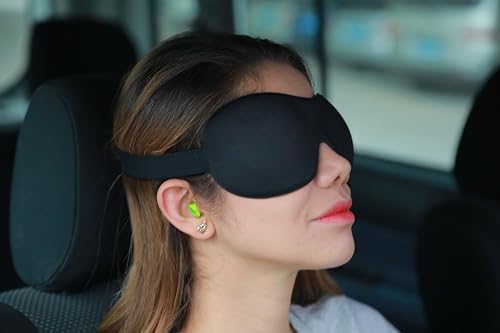 Cute Eye Mask Sleep Mask for Men Women Kids, 2 Pack 3D Contoured Cup Sleeping - Image 7