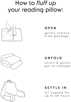 Nestl Reading Pillow for Bed, Back Pillow for Sitting Up in Bed - Image 7