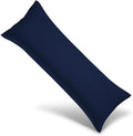 Body Pillow Cover with Zipper 20x72 Cotton Long Body Pillowcase Lumbar Pillow by AtikshBeddings