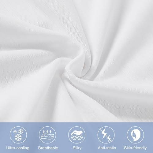 Elegear Cooling Pillow Cases for Hot Sleepers, Queen 20'' x 30'' - Image 2