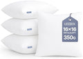 Leeden 16x16 Throw Pillow Inserts Set of 4, Decorative Pillow Inserts by LEEDEN