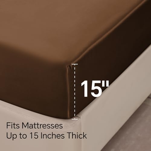 BEDELITE Satin Sheets Queen Size Bed Set, 4 Pieces - Image 6