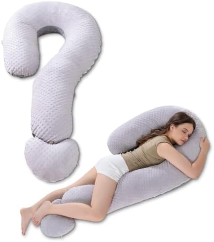 Meiz Question Mark Body Pillow for Adults & Couples, Dual-Sided Velvet Long by Meiz