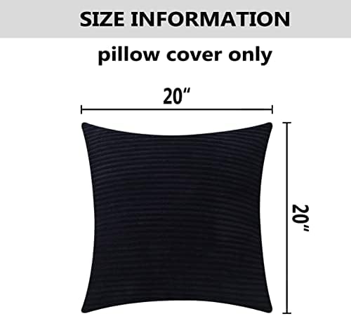 Home Brilliant Striped Velvet Cushion Cover - Image 5