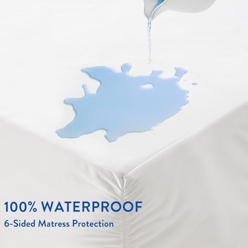 SureFit Queen Size Mattress Protector, Zippered Encasement, 100% Waterproof - Image 3