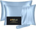 Silk Pillowcase 2 Pack, Mulberry Silk Pillow Cases Queen Size Set of 2 by HOME