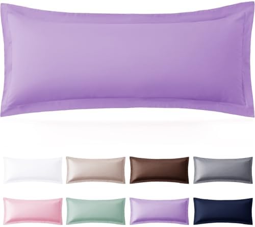 Homiest Light Purple Pillow Shams Body Size, 2-Inch Flange by Homiest