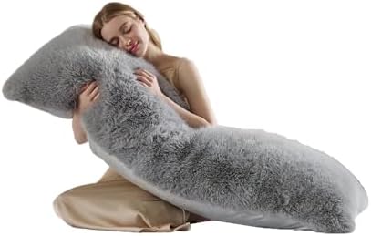20x54 inch Luxury Fluffy Body Pillow Cover, Shaggy Furry Body Pillowcase by Unknown