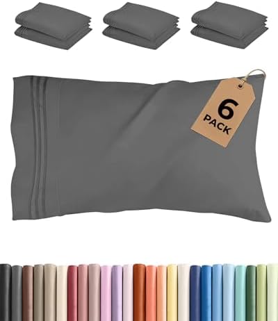King Standard Pillow Cases Set of 6 by CGKUnlimited