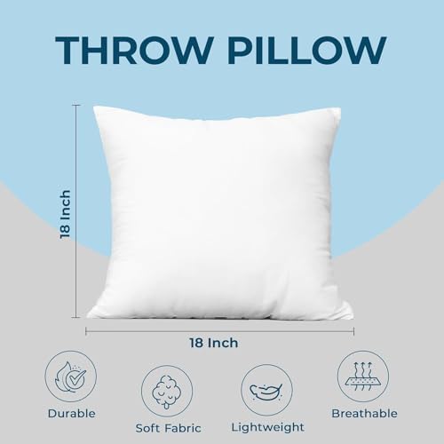 Utopia Bedding Throw Pillows, 18x18 Pillow Inserts - Image 4