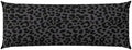 Black Leopard Cheetah Body Pillowcase, Long Pillow Cover 20"x54" Soft by Unknown