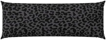 Black Leopard Cheetah Body Pillowcase, Long Pillow Cover 20"x54" Soft by Unknown