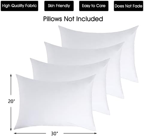 Sleep Better with White Cotton Pillowcases Set of 4 - Image 2