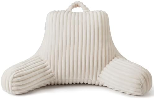 Blissful Diary Reading Pillow for Bed, Backrest Pillow, Cream White - Image 4