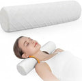 3.1" Small Neck Roll Memory Foam Pillow Cylinder, Detachable Cover by Unknown