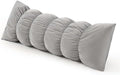 Pat. Pend. Long Body Pillow for Side Sleepers, 47 Inch, Zinc Gray by Ailuteie