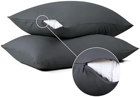 100% Cotton Zippered Pillow Protectors Queen Size - Image 6