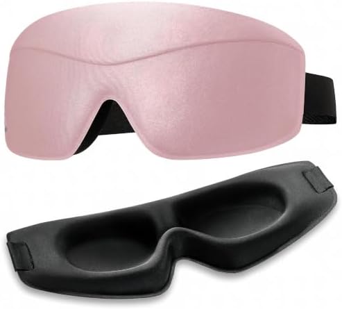 Sleep Mask for Women Men: 100% Blackout 3D Eye Mask for Sleeping, Sleeping Mask by FACEMOON