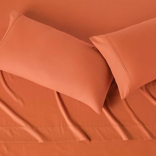Amazon Basics Lightweight Super Soft Easy Care Microfiber 4-Piece Bed Sheet Set - Image 3