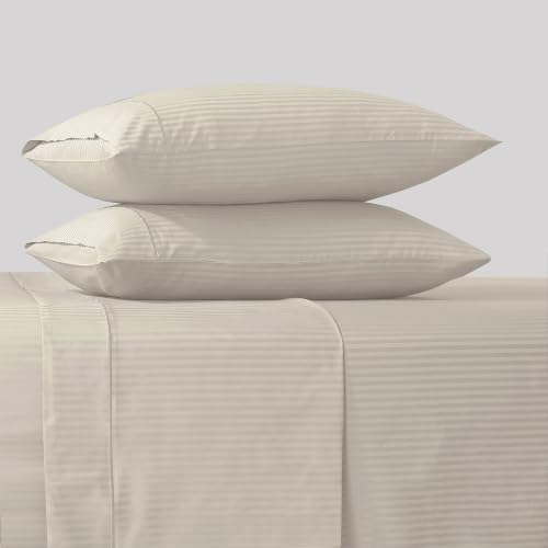 Feather & Stitch 100% Cotton Sateen 500 TC Full Size Bed Sheet Set - Image 4
