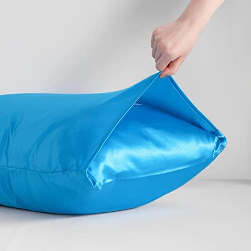 NTBAY King Satin Pillowcases, Royal Blue - Image 4