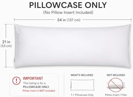 evoLive 100% Rayon Derived from Bamboo Cooling Breathable Body Pillow - Image 5