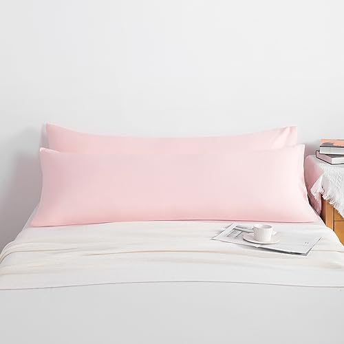 NTBAY Body Microfiber Pillowcases, Blush Pink - Image 4