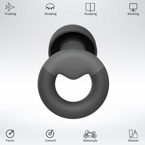 JUSTRVN Earplugs for Sleeping, Noise Reduction Soft Silicone Ear plugs - Image 2