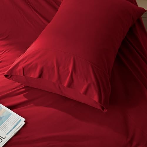 H HOUSEHOLD 100% Jersey Knit Cotton King Size Pillowcases Set of 2, Super Soft - Image 4