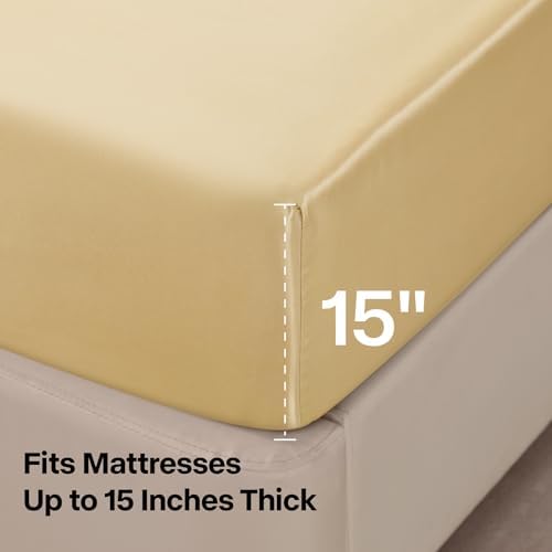 BEDELITE Satin Sheets Queen Size Bed Set, 4 Pieces - Image 5