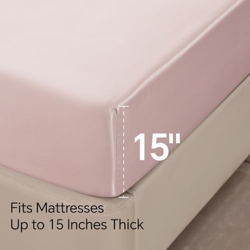 BEDELITE Satin Sheets King Size Bed Set, 4 Pieces - Image 6