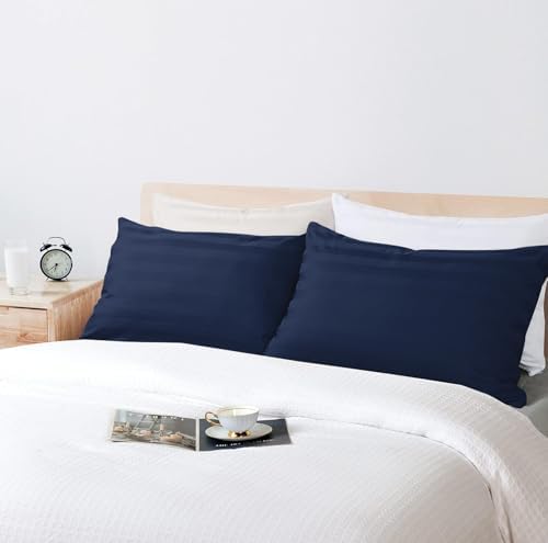 Queen Pillow Protector Set of 2, 100% Egyptian Cotton Pillow Cases by ZaizaiHome