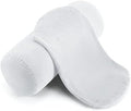 Newwiee 2 Pcs Neck Roll Pillow Case, 16 X 6 Inch Short Plush White by Newwiee
