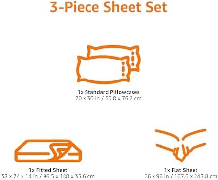 Amazon Basics 100% Cotton Jersey Bed Sheet Set, Breathable Material, Machine - Image 6