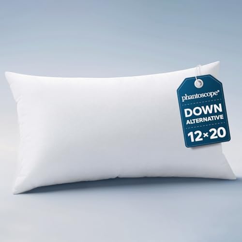 Phantoscope 12x20 Pillow Inserts, Decorative Throw Pillow Bed Couch 1 Pack by Phantoscope