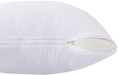 Kingnex Waterproof Feather Proof Pillow Protectors 24x24 Pack of 2 - Image 4