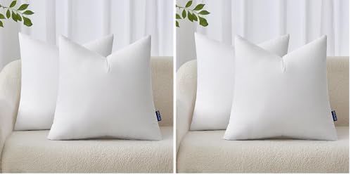MIULEE 18x18 Inches Pillow Inserts Pack of 4, Decorative Throw Pillow Inserts by MIULEE