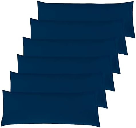 Elegant Comfort 6-PACK Solid Pillowcases 1500 Premium Hotel Quality Microfiber by ELEGANTCOMFORT