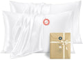 Bedsure Satin Pillowcases King Set of 4, Similar to Silk Pillowcases by BEDSURE